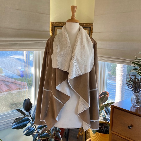 Sherpa Suede Jacket - Picture 1 of 12